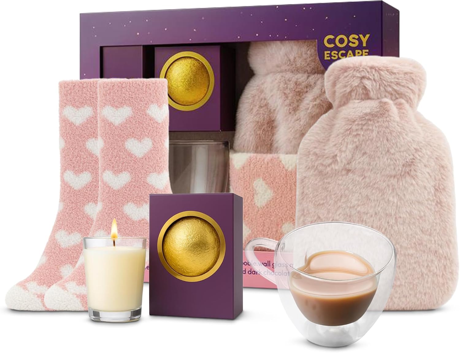 Detalle de Topline Cosy Escape Gift for Her luxury hamper with hot water bottle