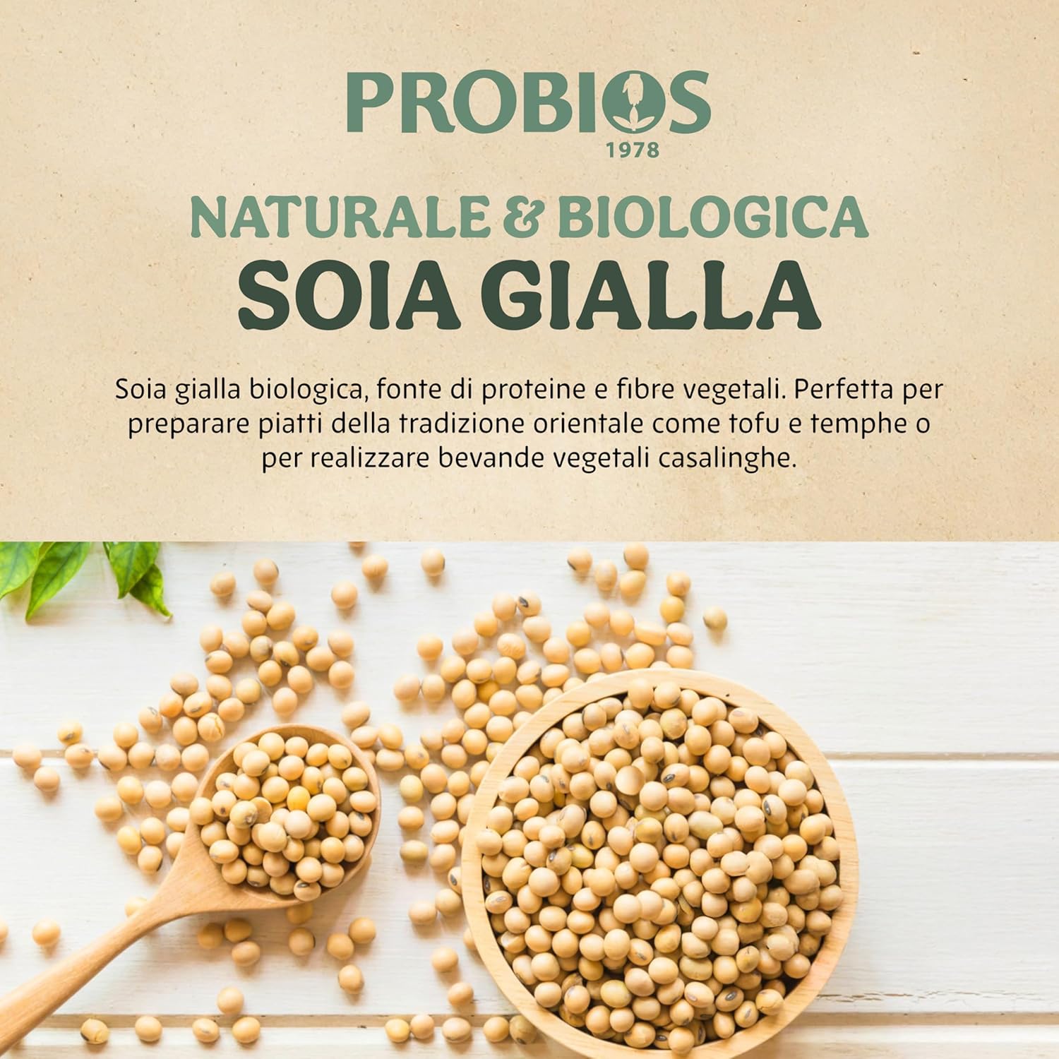 Thumbnail 3 de Probios Soia Gialla Biologica in fagioli ricchi di proteine (confezione da 5 kg) per adulti e bambini