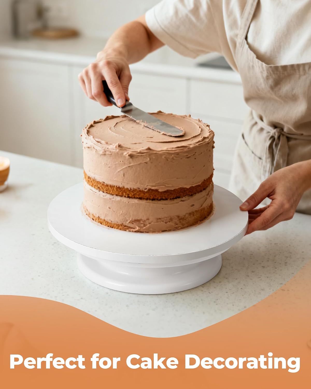 Detalle de Kootek 12-Inch Cake Drums, 2-Pack Corrugated Cardboard Bases, 1/2-Inch Thick