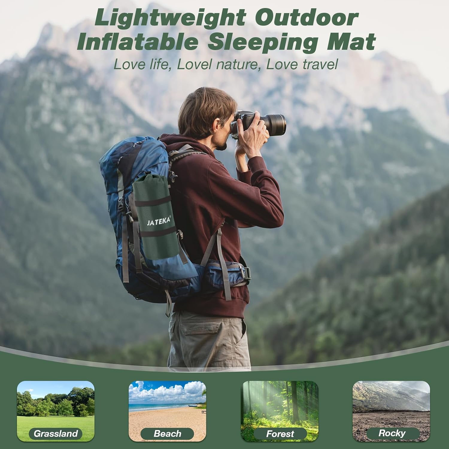Detalle 2 de JATEKA Camping-Isomatte 800 g ultraleicht