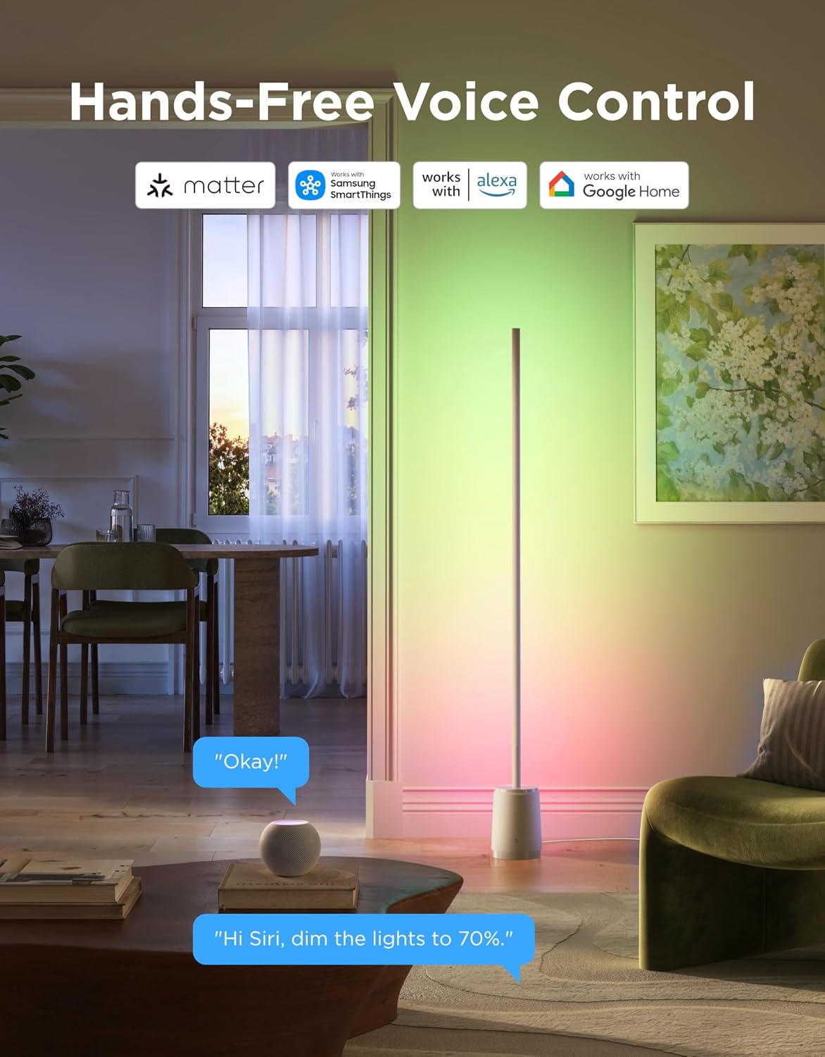 Detalle 2 de Govee Floor Lamp 3 Lite