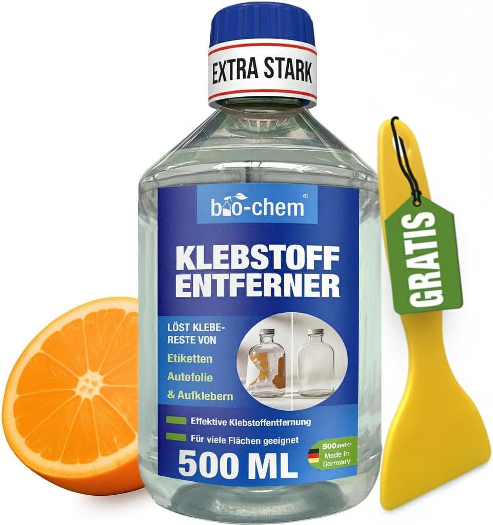 bio-chem Klebstoffentferner Etikettenlöser mit Orangenterpenen – 500 ml