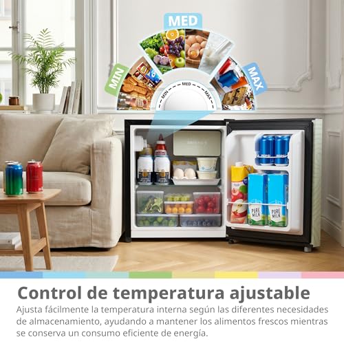 Thumbnail 3 de COMFEE' RCD48GF2EUY(E) Refrigerador Mini 43L — una puerta, diseño retro en verde