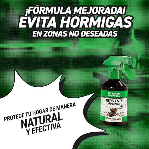 Detalle de RepellShield Spray Antihormigas Natural 250 ml: barrera duradera para interior y exterior