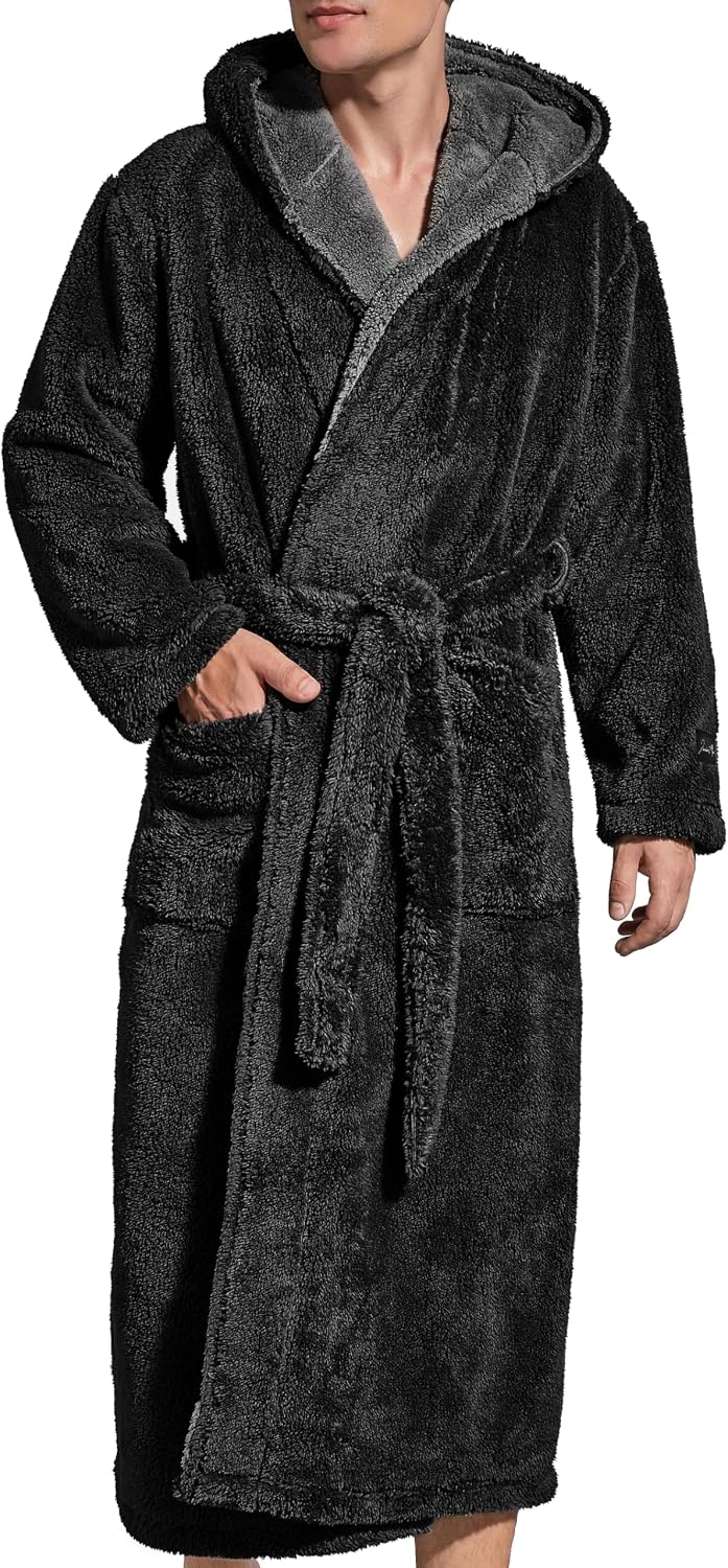 Thumbnail 6 de SlumberMee Mens Fleece Plush Robe Full Length
