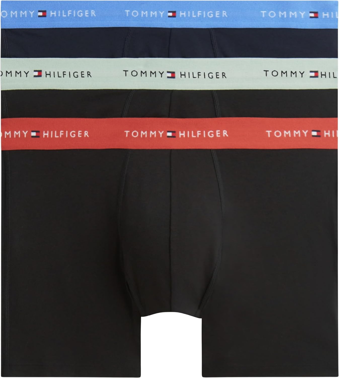Detalle de Tommy Hilfiger Men 3P Boxer Brief WB Um0Um03874 Boxer Brief, Red – Taille M