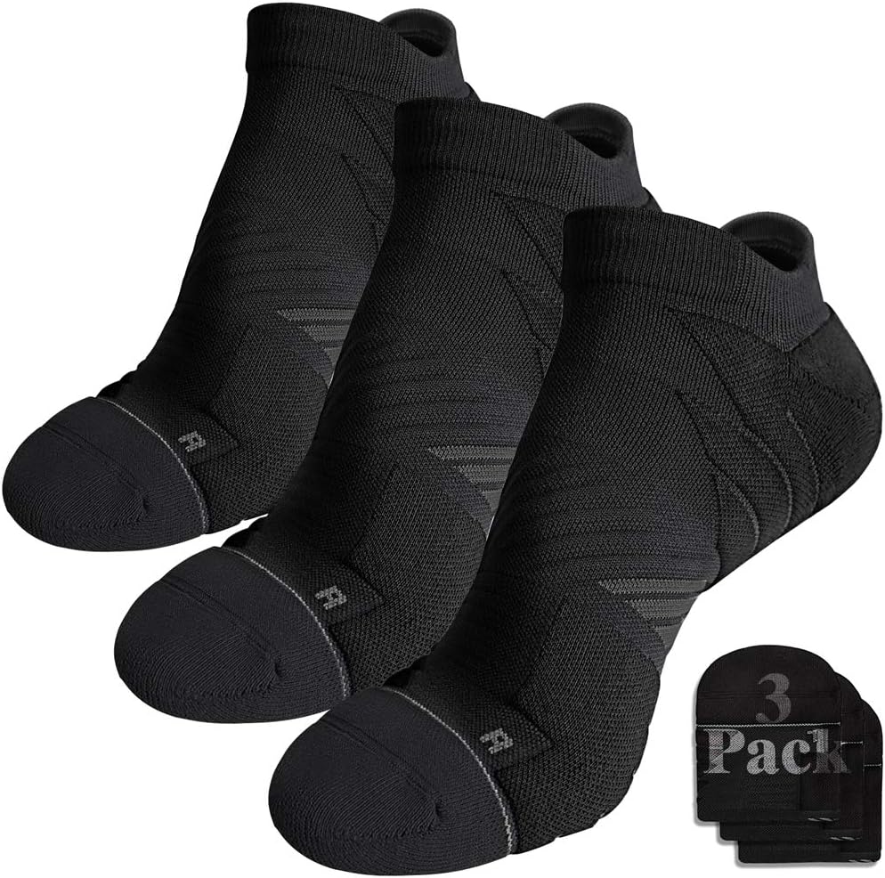 Detalle de Hylaea No Show Running Athletic Anti-Blister Socks with Coolmax — Seamless, Odor-Resistant Footwear Essentials