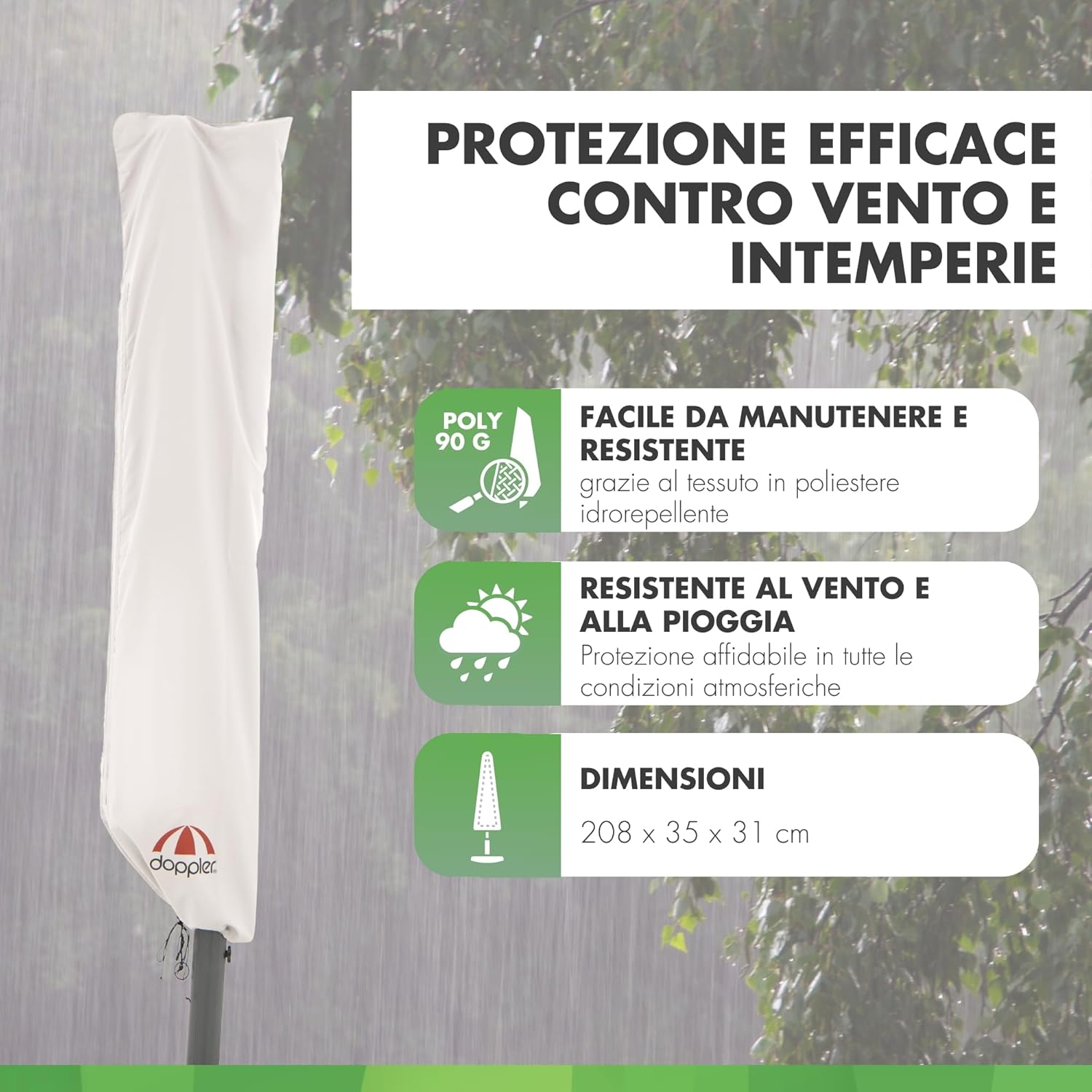 Thumbnail 1 de Doppler Copertura: protezione elegante e pratica per ombrellone