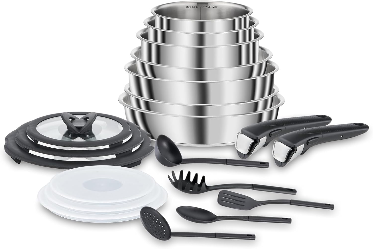 Lagostina Ingenio Inox 20 pezzi set pentole