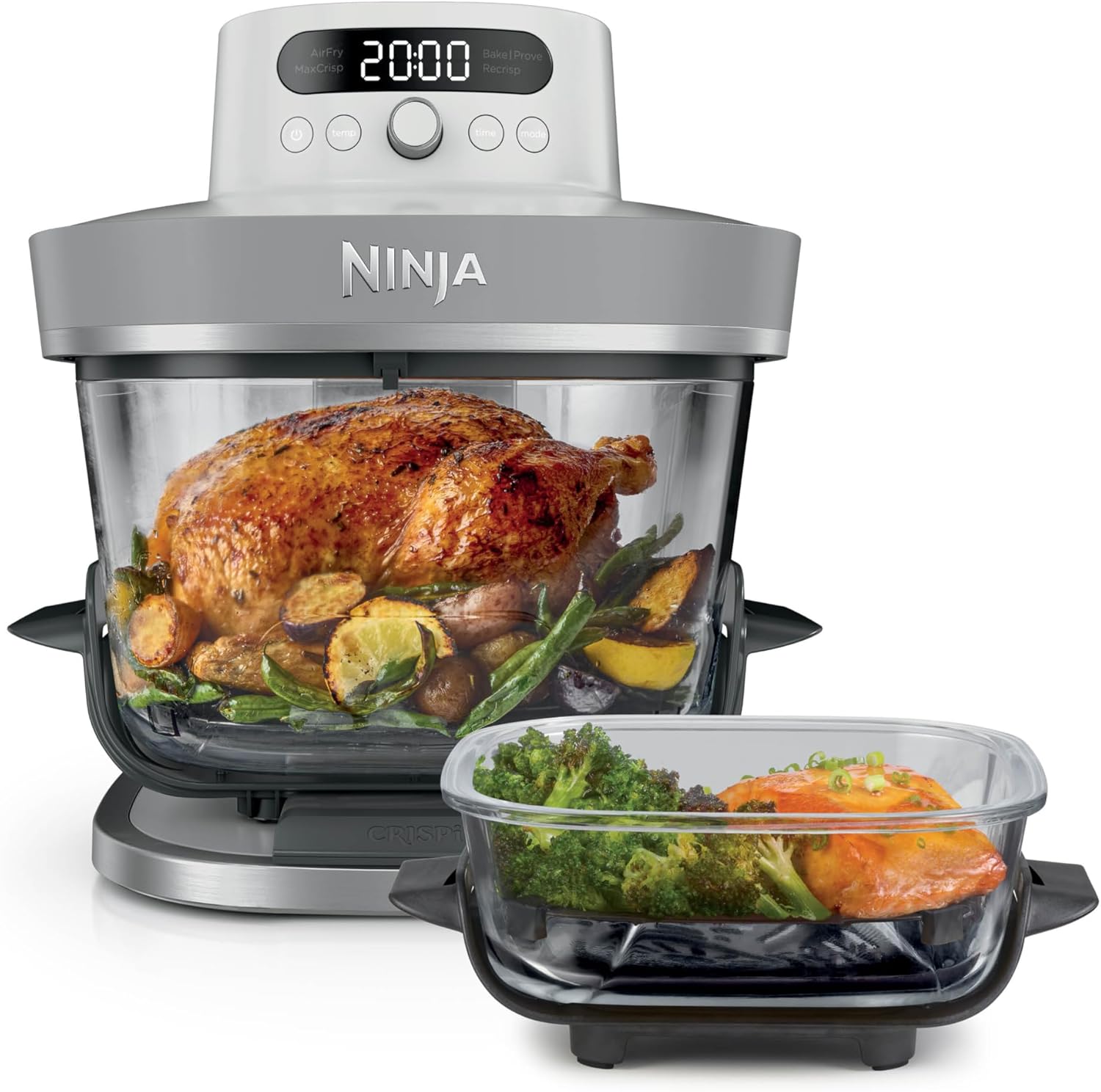 Detalle 2 de Ninja CRISPi: Friggitrice ad Aria Portatile, Compatta, Grigio FN101EUGY