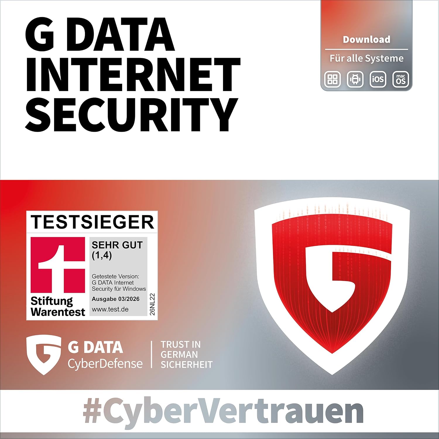 Detalle de G DATA Total Security 2026 – 3 Geräte, 1 Jahr, Virenschutz & Passwort-Manager (Made in Germany)