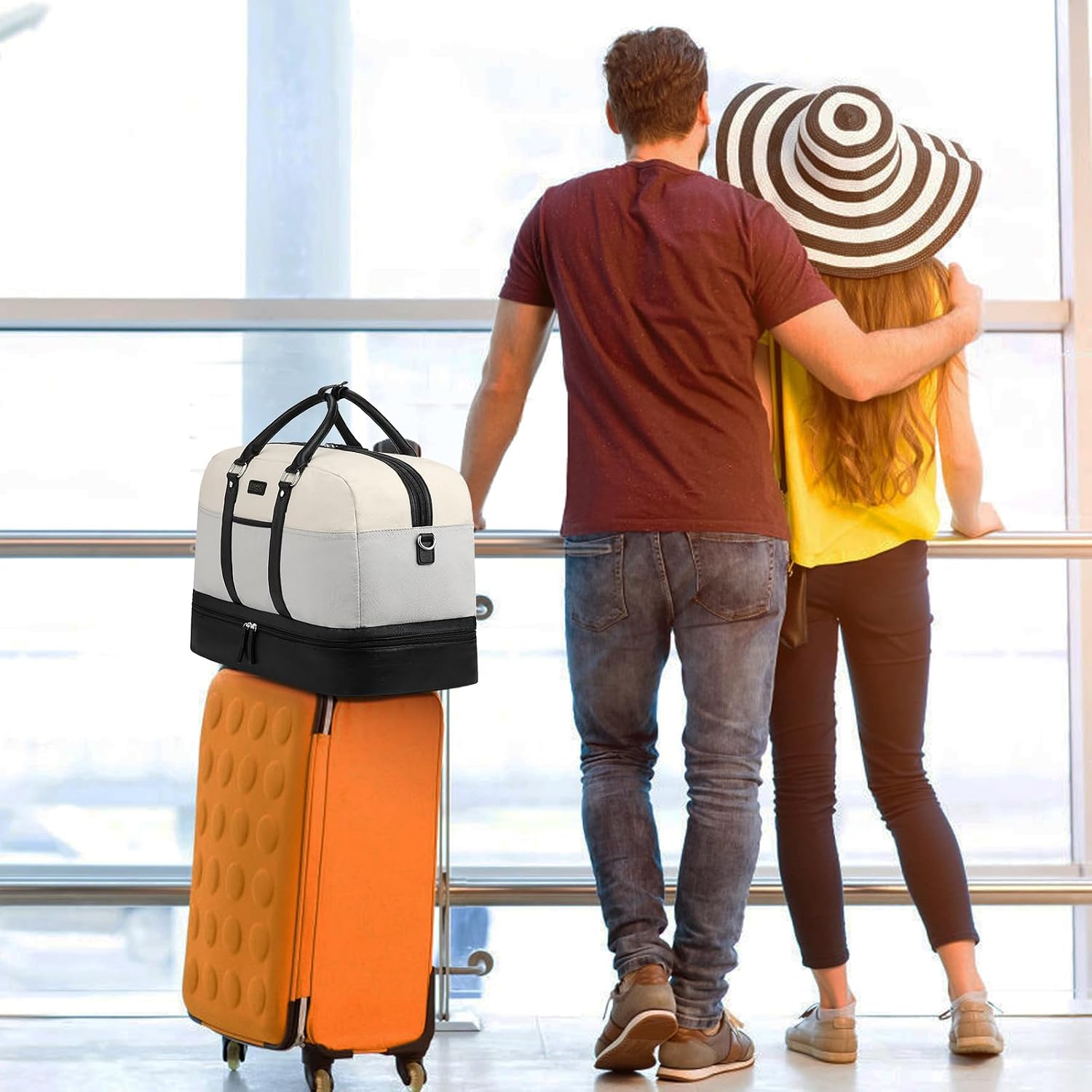 Thumbnail 6 de IBFUN Travel Duffel Bag, Canvas