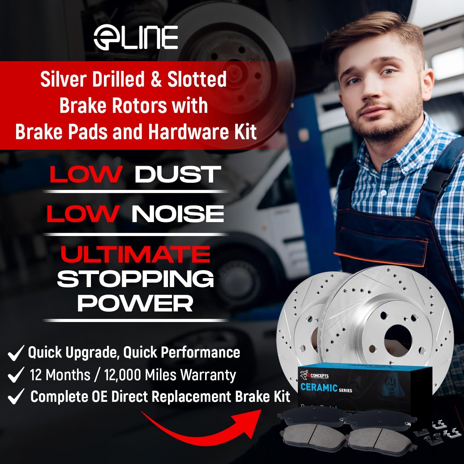 Thumbnail 1 de R1 Concepts Brake Kit for Prius CT200h