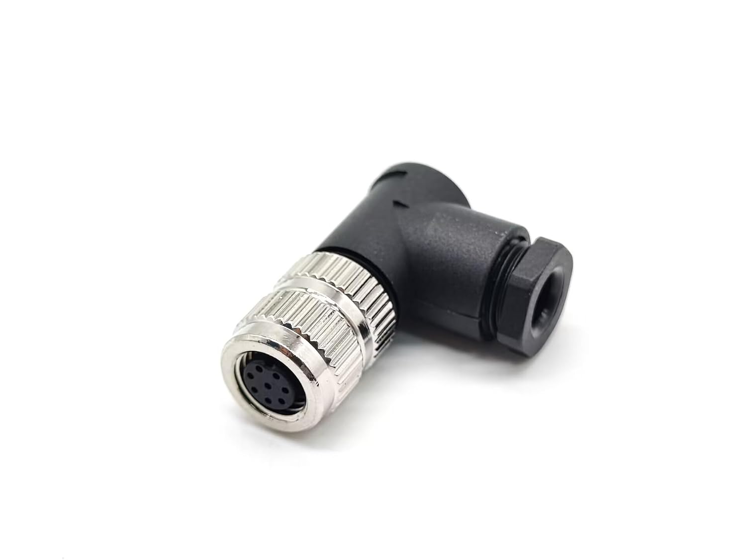 Detalle de Elecbee EB-400-8038-H M8コネクタ 8ピンメスAコード・直角・ねじ式