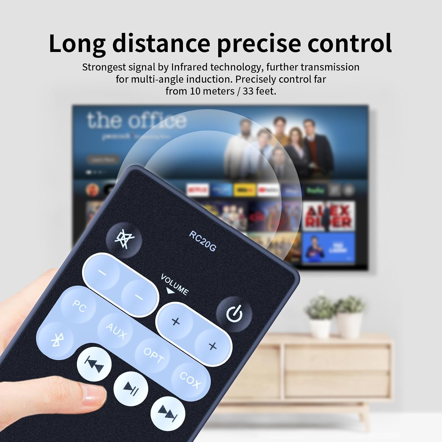 Detalle 2 de TCNOUMT Replacement RC20G Remote Control for Edifier RC20G / R1850DB