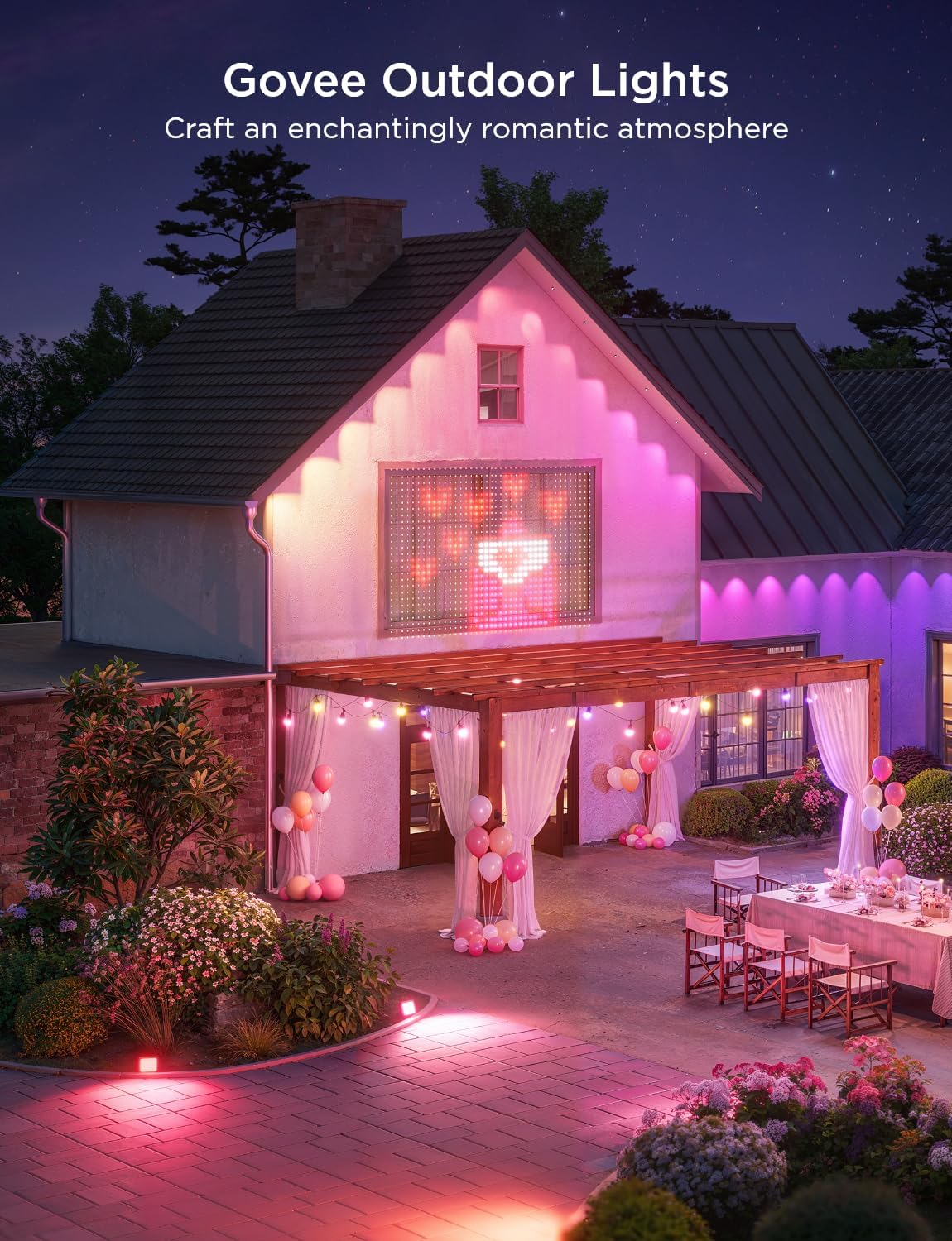 Detalle 2 de Govee Permanent Outdoor Lights 2, 150ft RGBIC