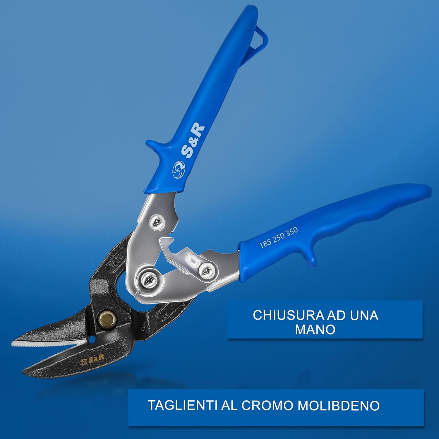 Thumbnail 2 de S&R Cesoie per Lamiera Professionali 260 mm – taglio a sinistra, lame 32 mm, acciaio HRC 60-62