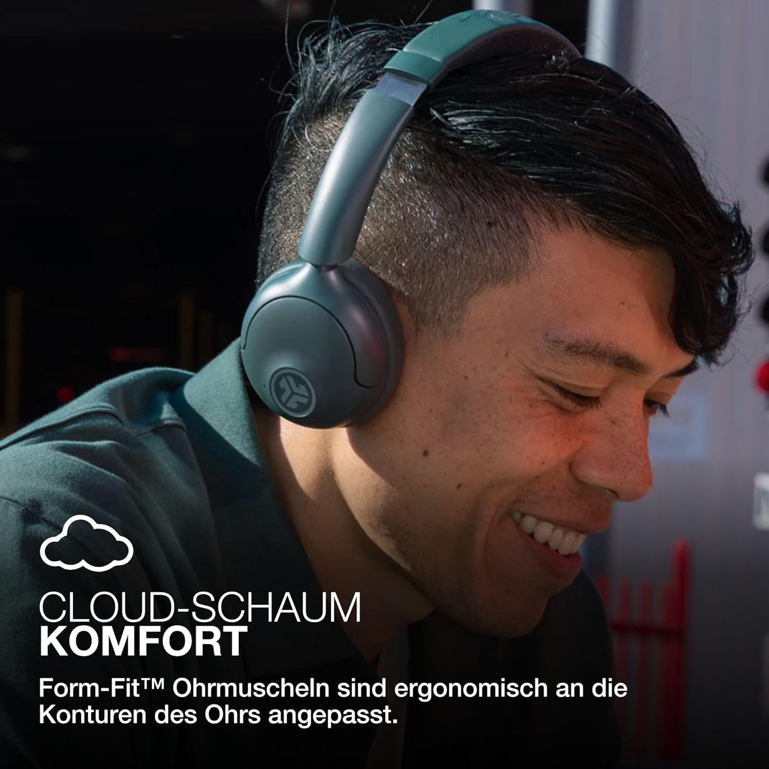 Thumbnail 4 de JLab Go Lux ANC Kopfhörer (Hybrid ANC, Bluetooth, Mikrofon) – kabellose On-Ear Lösung in Salbei