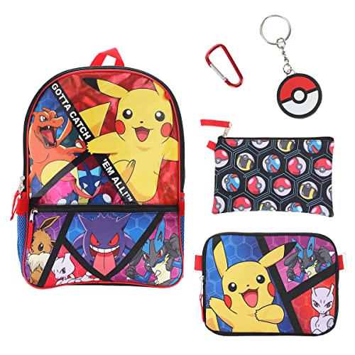 Detalle de BIOWORLD Boys Youth Five-Piece Backpack Set (Little Kid/Big Kid) with All-Over Print