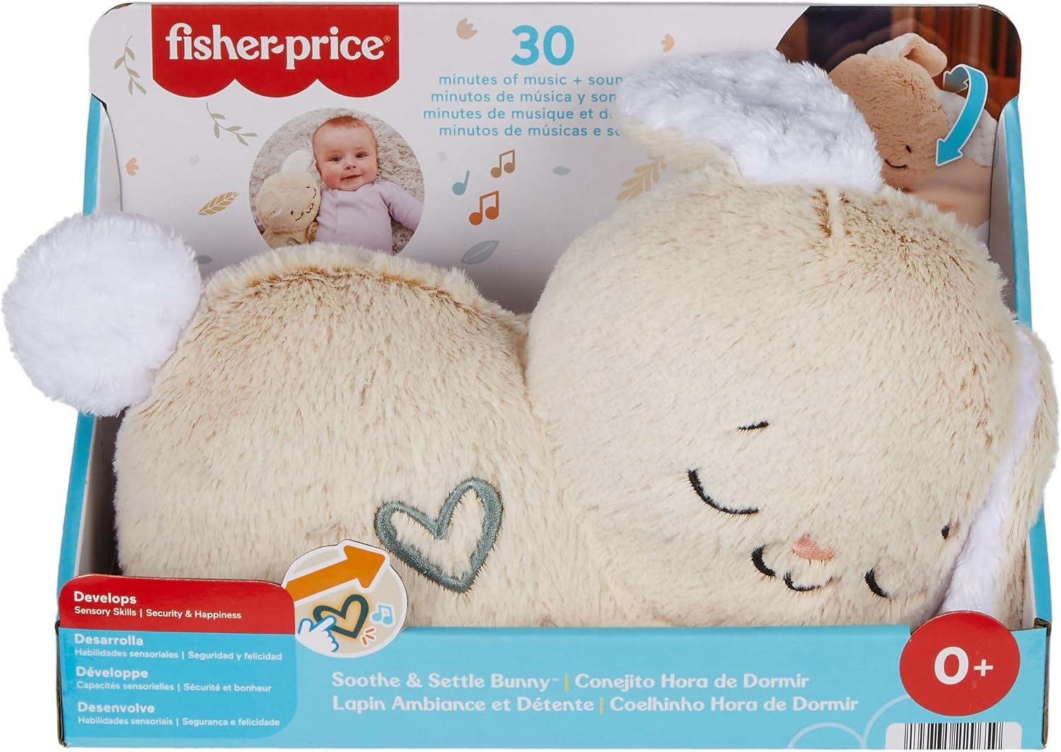 Thumbnail 6 de Fisher-Price Soothe & Settle Bunny 30+ mins