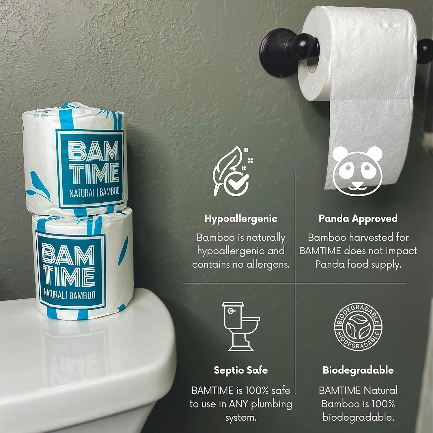 Detalle 2 de Bamboo Toilet Paper, 3-Ply