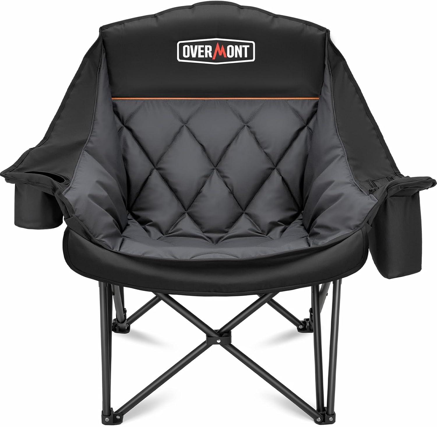 Detalle de Overmont Großes klappbares Campingsofa mit Polsterung – Belastbarkeit bis 204 kg