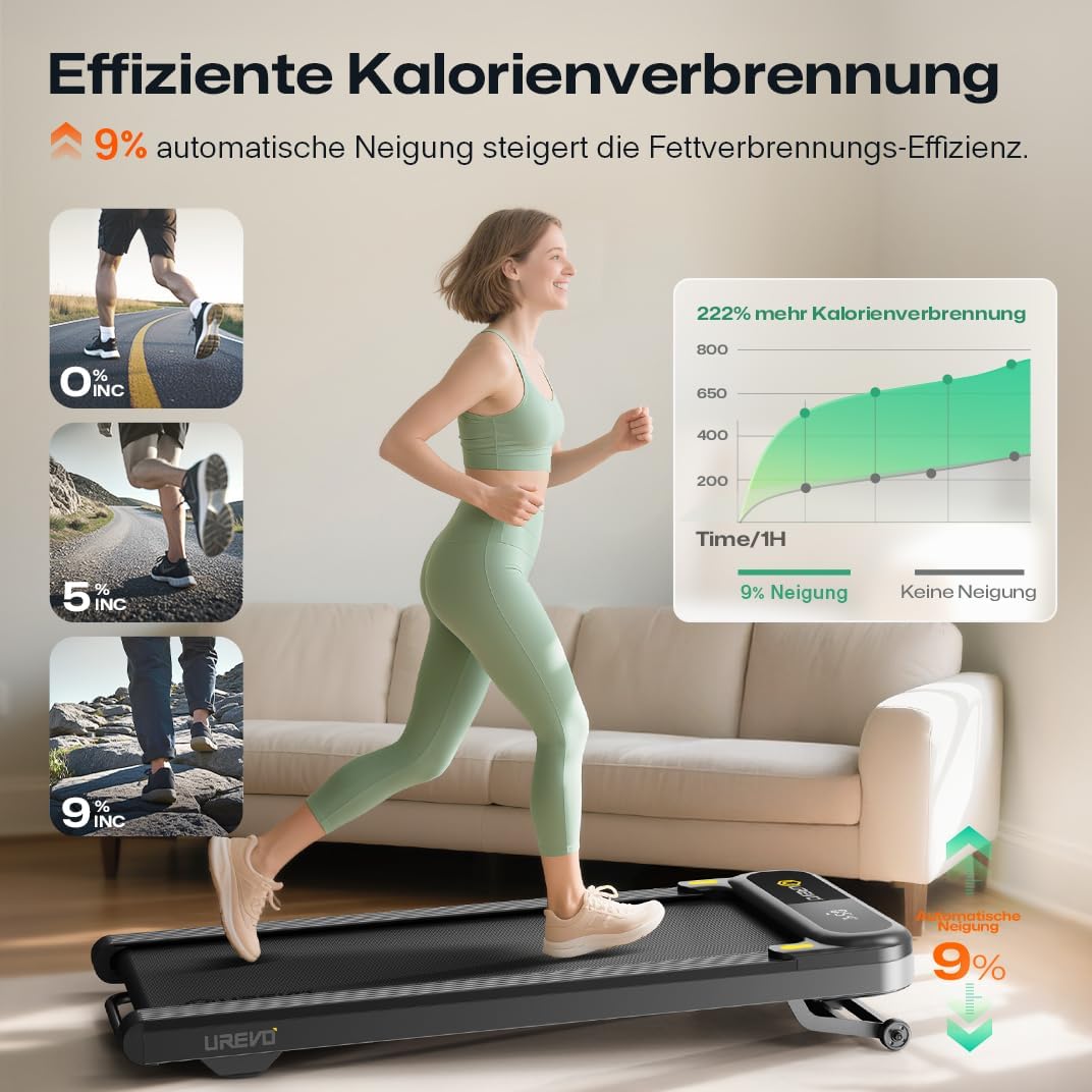 Detalle de UREVO Smart Walking Pad 2,5 PS Laufband