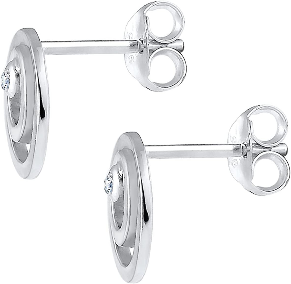 Detalle 1 de Elli DIAMONDS Earrings Circle mit Diamant 0,03 ct.