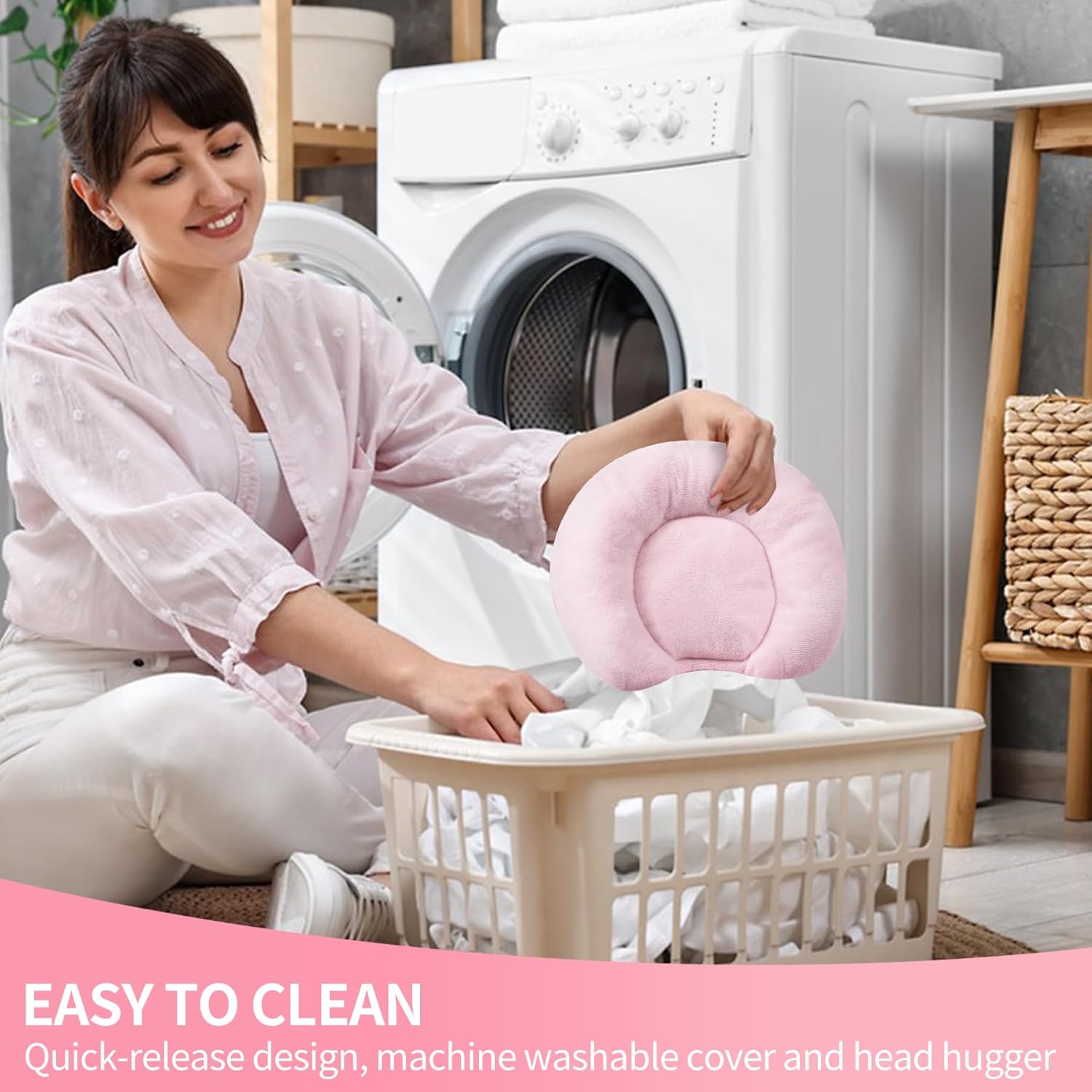 Thumbnail 2 de LADIDA Soft and Padded Baby Bouncer with Soothing Music and Vibration (Pretty Pink Rabbit Theme)