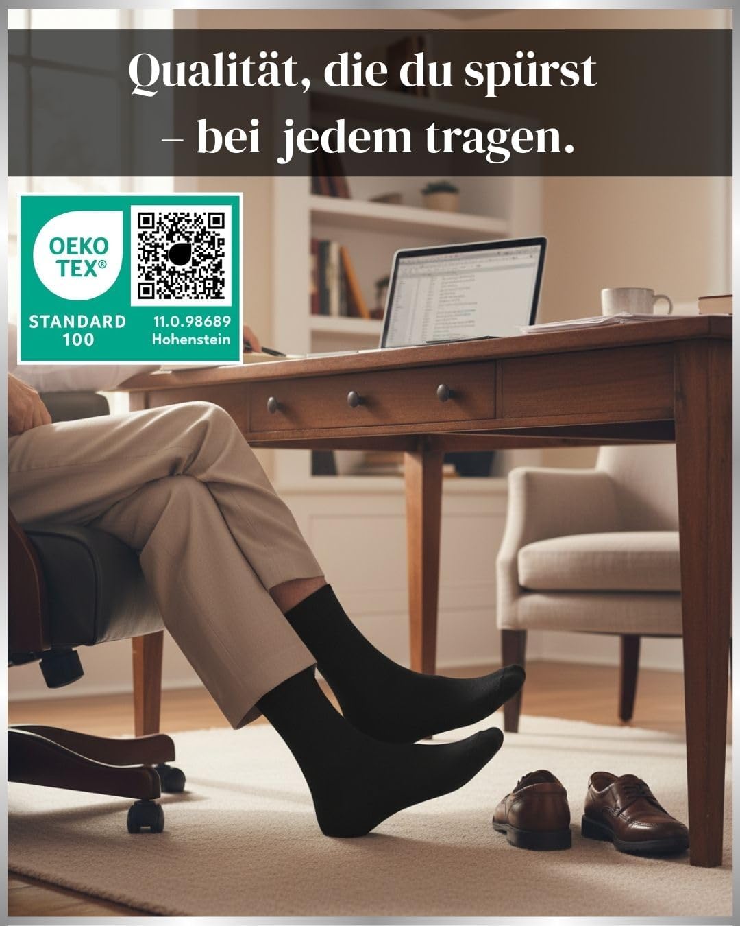 Thumbnail 6 de 10 Paar Socken Herren Business 80% Baumwolle