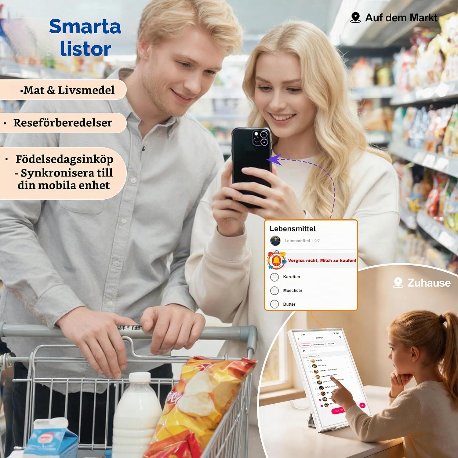 Thumbnail 4 de HGFRTEE B156-SZF06L6 digital familjekalender, 15,6 tum med FHD-pekskärm