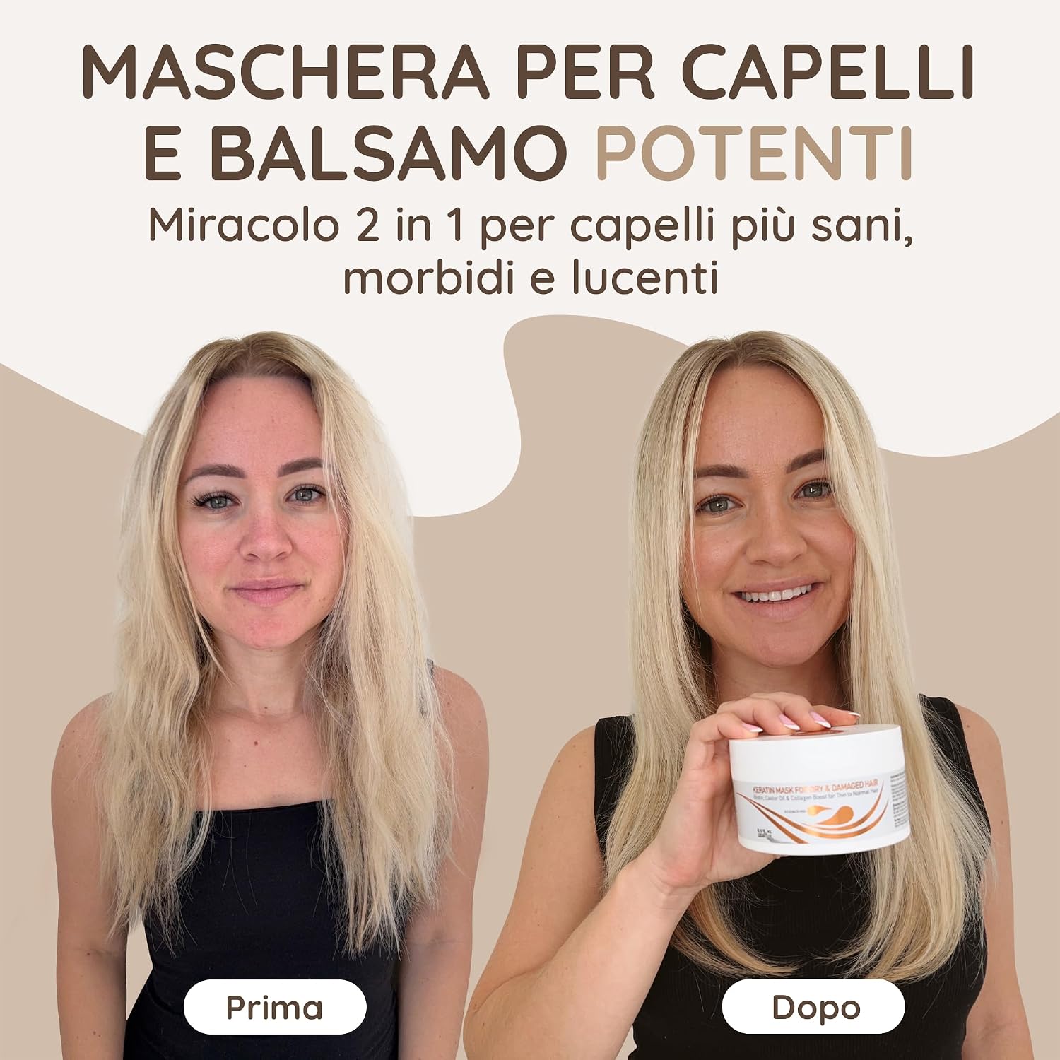 Thumbnail 1 de VITAMINS hair cosmetics Keratin Mask 2‑in‑1