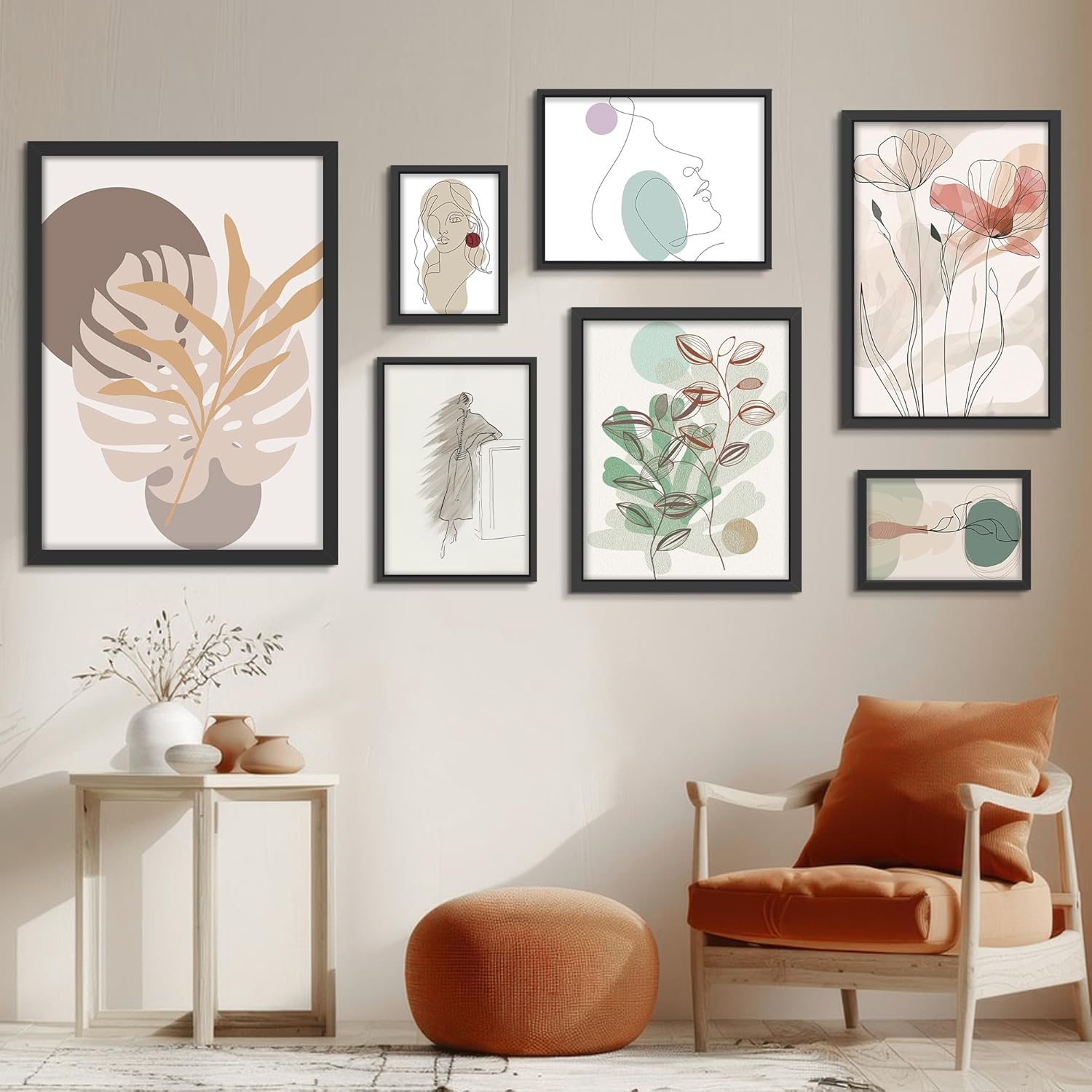 Thumbnail 6 de QPQIYIY Bilderrahmen 40x60 cm 3er Set