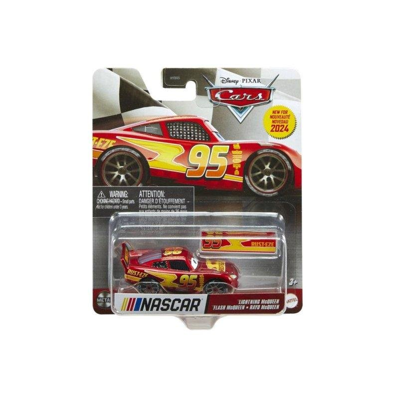 Detalle de Coche de juguete Disney Pixar Cars NASCAR 1/55 con barrera de pit stop