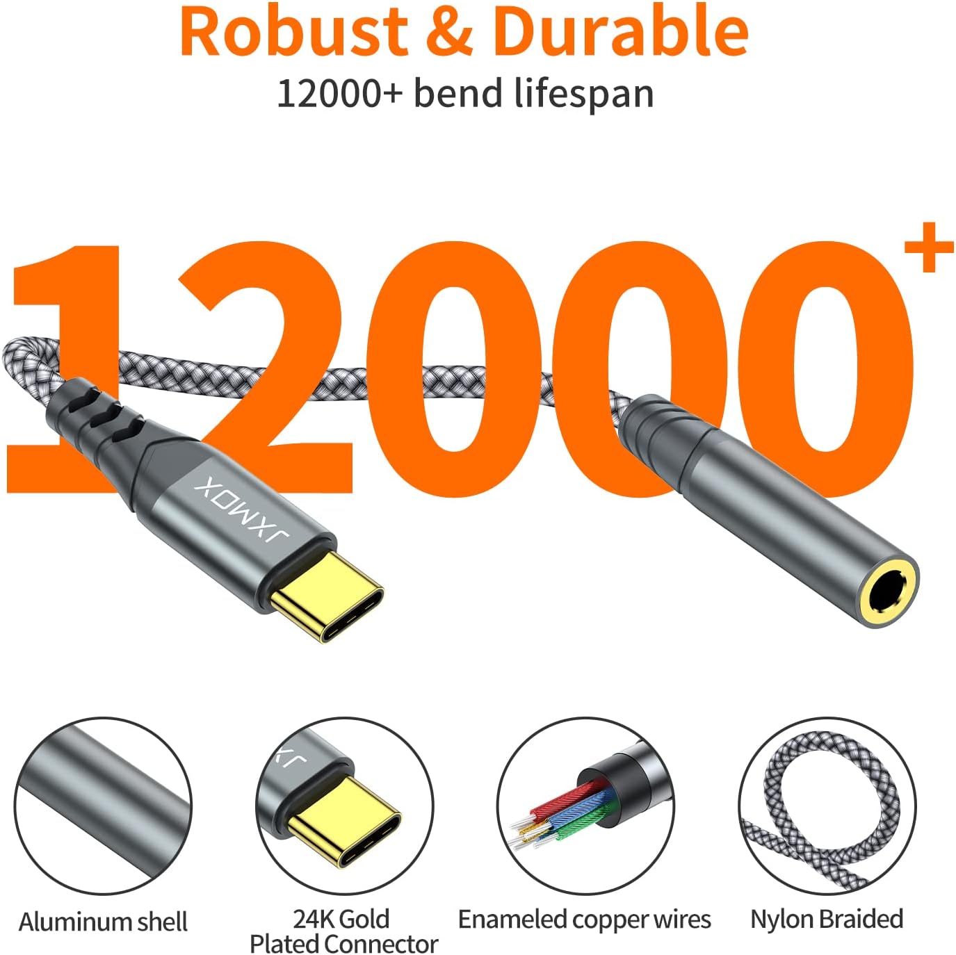 Thumbnail 3 de JXMOX USB C to 3.5mm Adapter 12000+