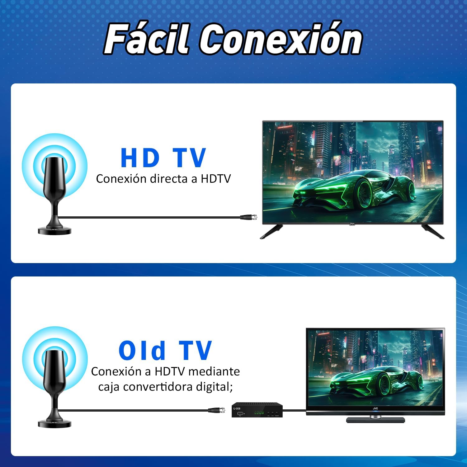 Thumbnail 5 de Antena TV Interior portátil HD 8.2ft