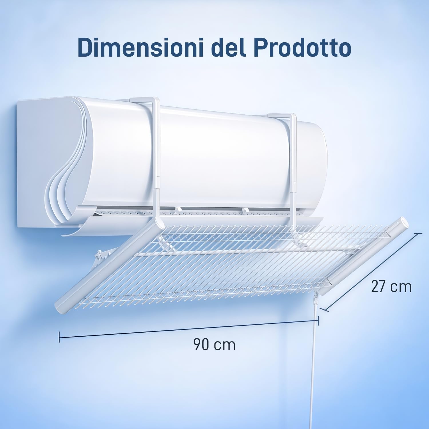 Detalle de chochoyah Deflettore Condizionatore, Deflettore Aria Condizionata Regolabile in Alluminio e ABS