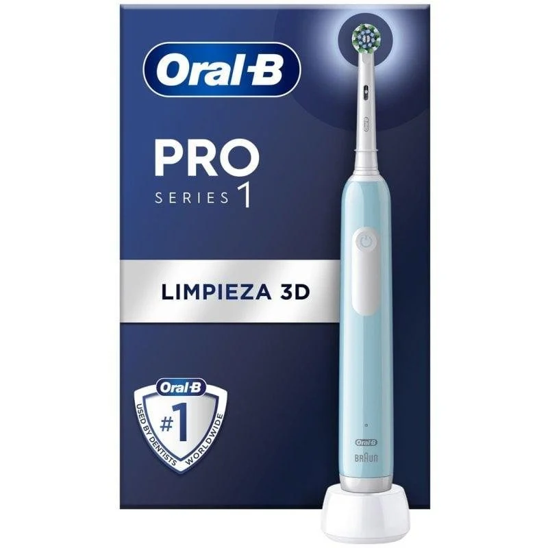 Detalle de Oral-B Series Pro 1 Cepillo Dental Eléctrico Recargable Azul: limpieza profesional en casa
