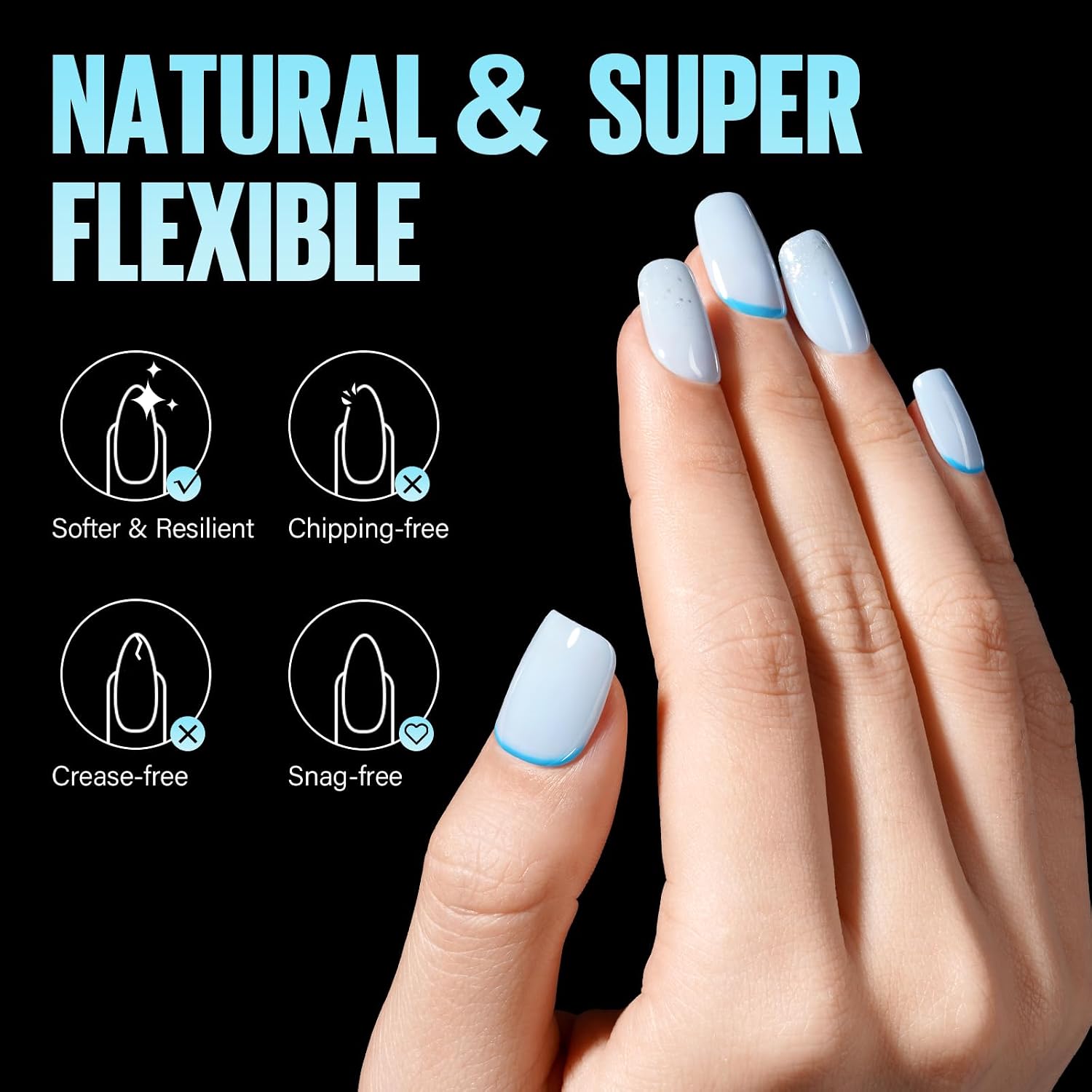 Detalle 2 de TOMICCA Ultra-Cut Gel Nageltips 510 Stück