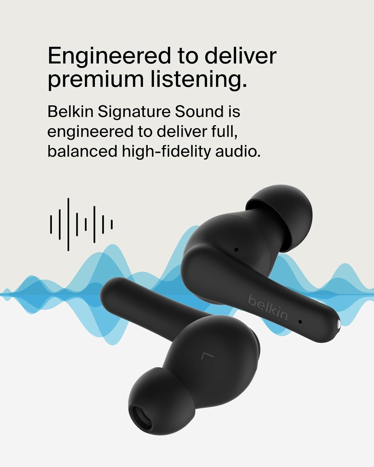 Detalle de Belkin SoundForm Rhythm True Wireless Earbuds review