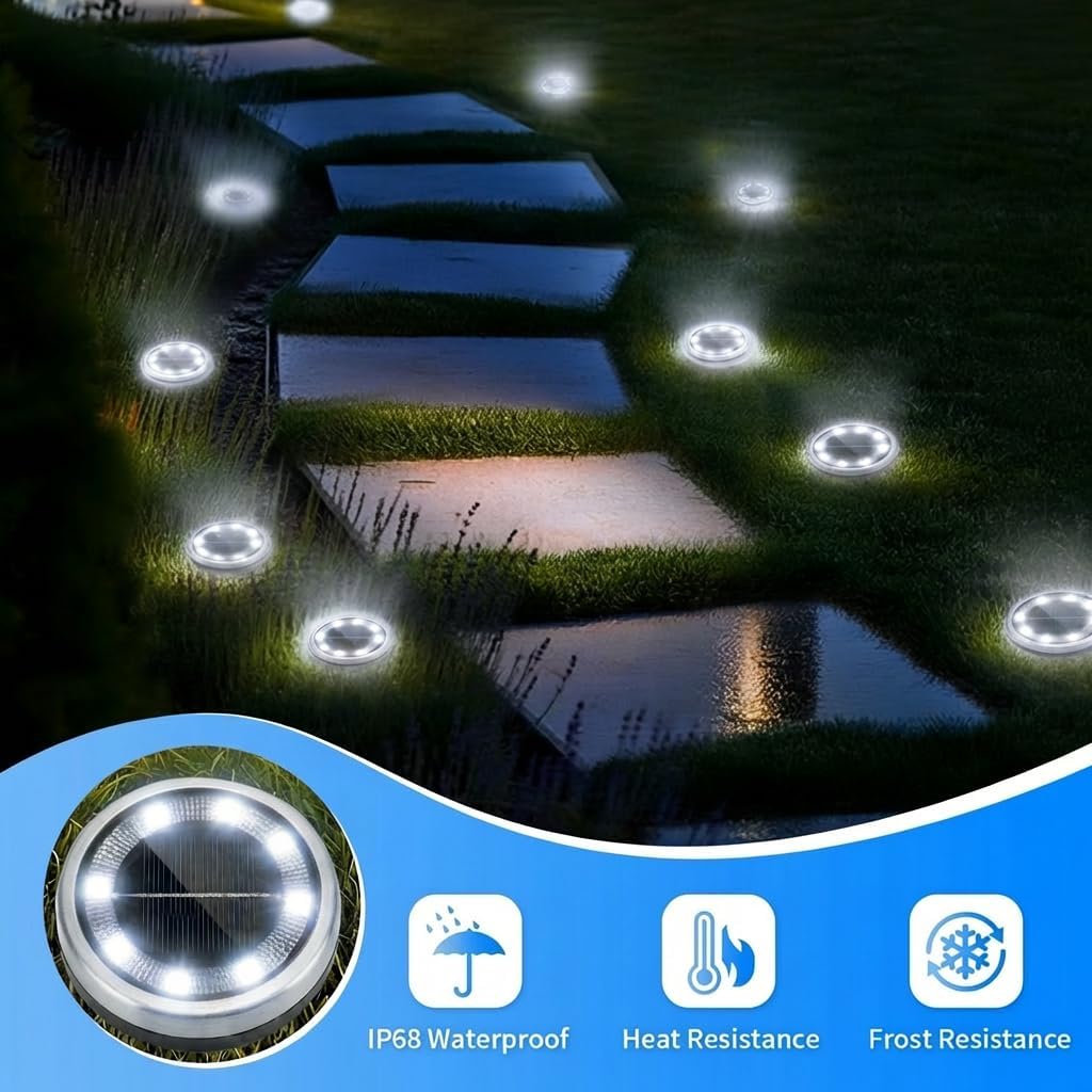 Thumbnail 3 de Solar floor lights 6 pack, 8 LED