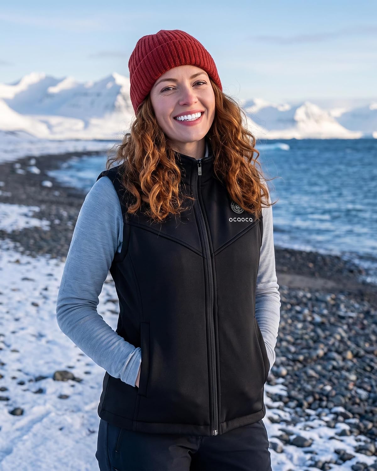 Detalle 2 de OCQOCQ Heated Fleece Vest, 16000mAh Battery