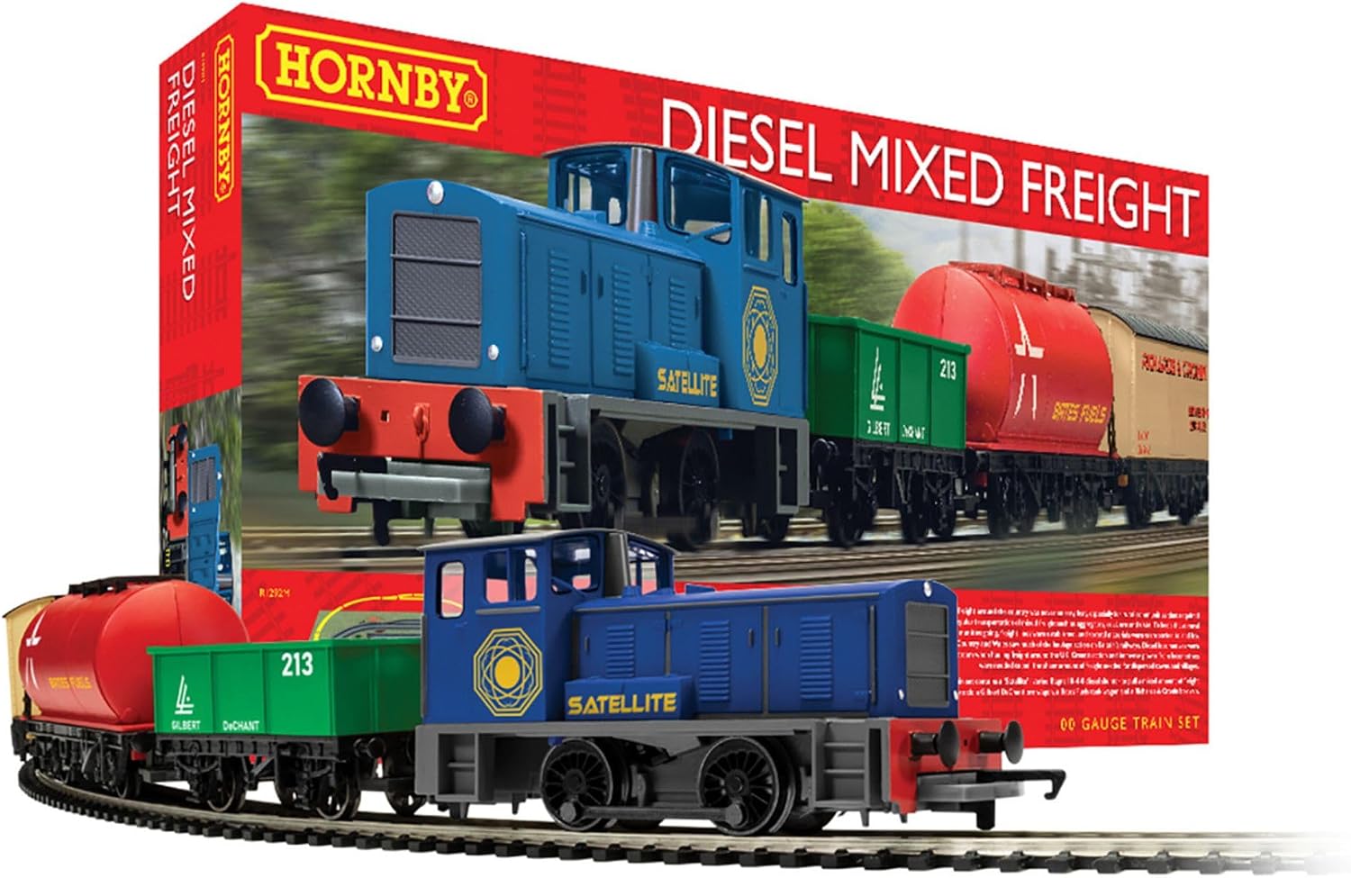 Detalle de Hornby R1292M Diesel Mixed Freight Train Set 00 Gauge ๐
