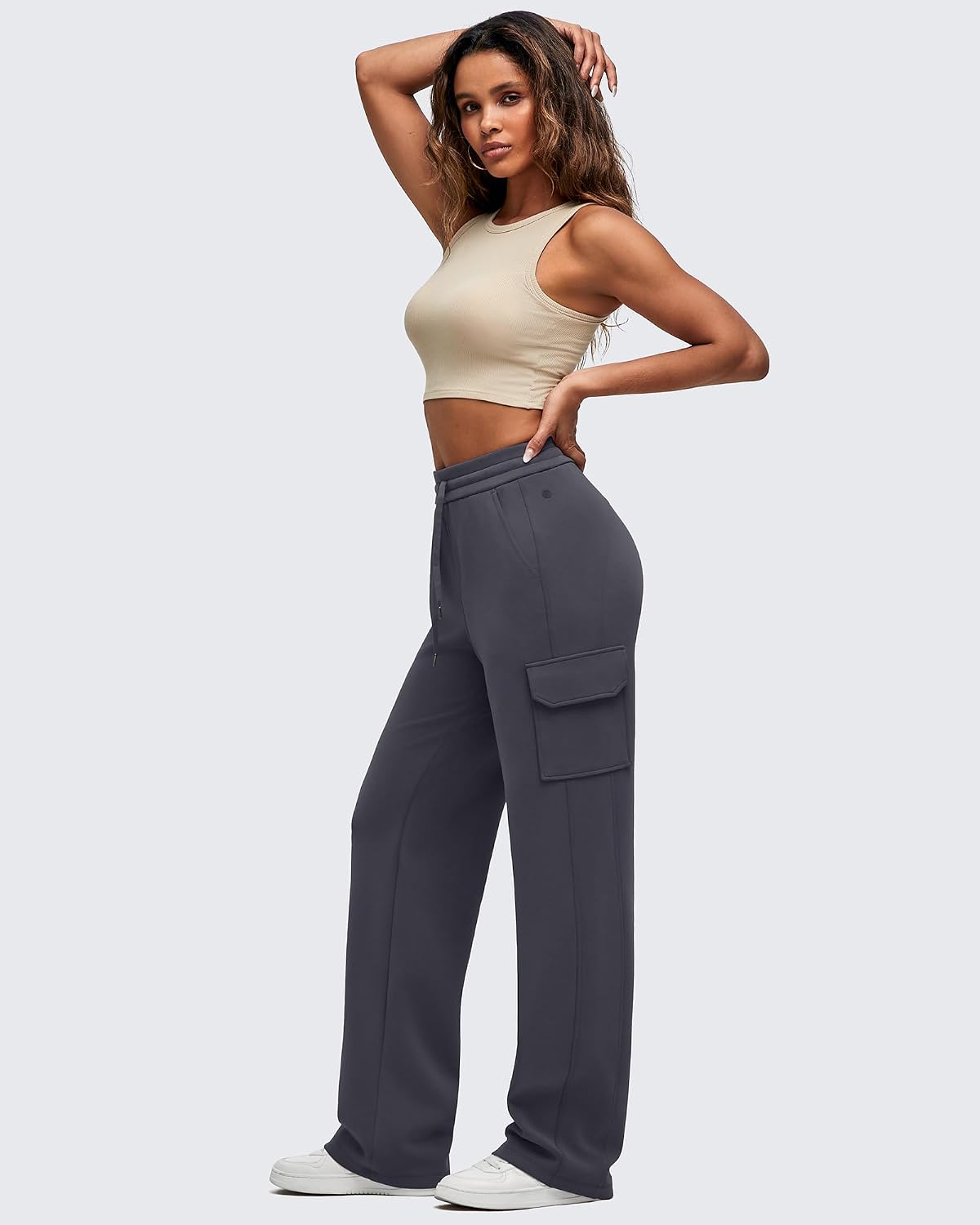 Detalle 2 de G4Free Modal Wide-Leg Cargo Sweatpants