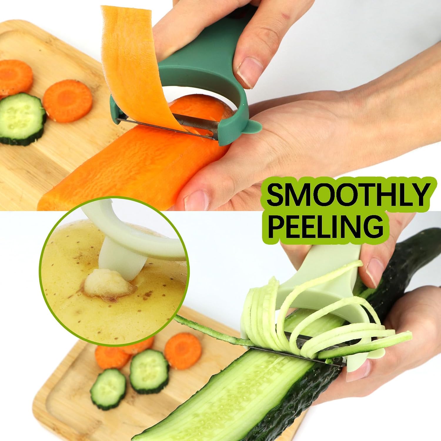 Detalle de VOGARB Vegetable Peeler 3-blade set, Y‑shape 🍴