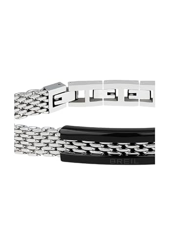 Thumbnail 1 de BREIL SNAP: pulseras de acero color plata, talla 21 para hombre (TJ2741)