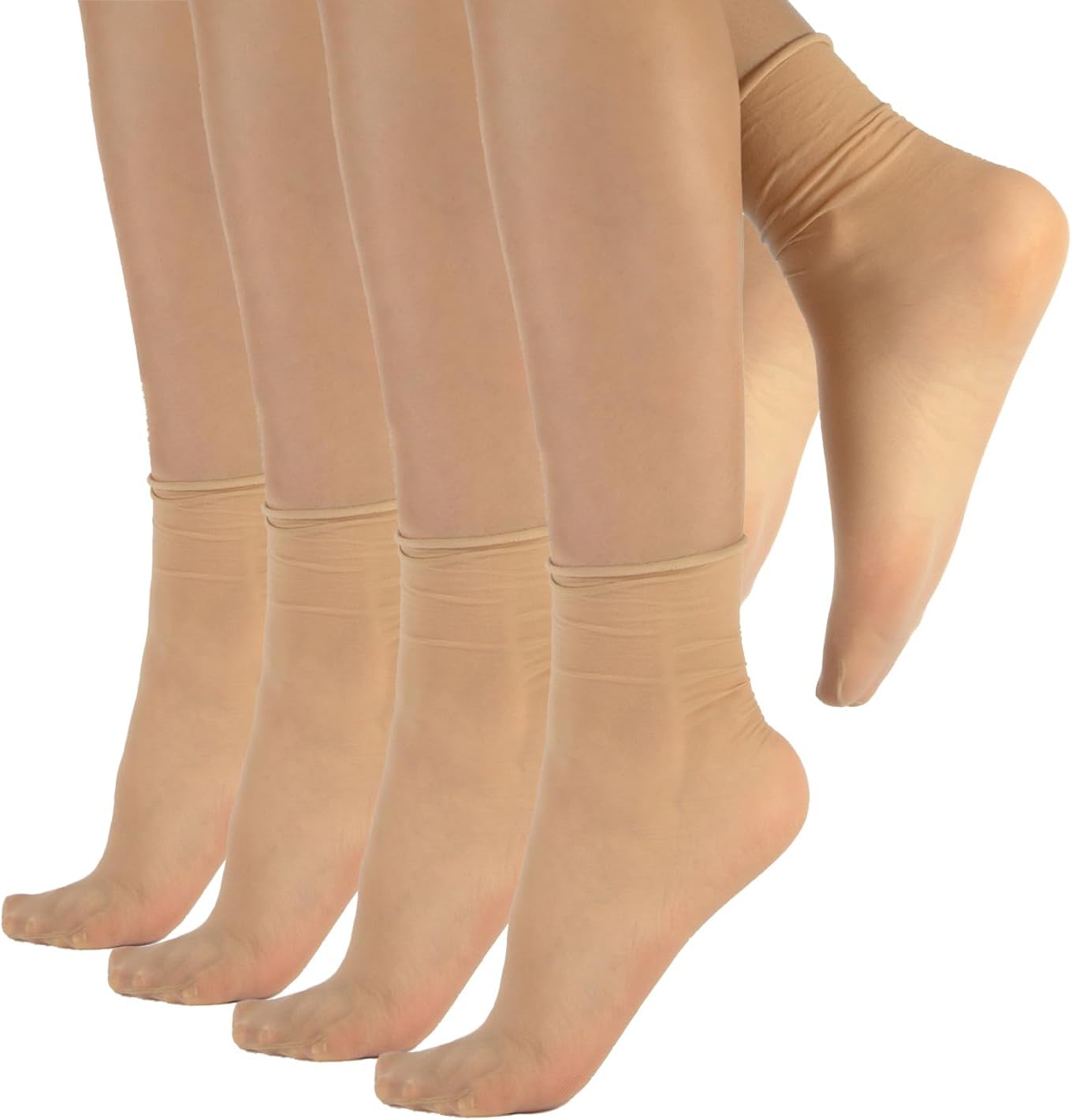 Detalle de CALZITALY PACK 4/5/6 PAIA – Calzini Taglio Vivo 20 DEN, senza elastico, made in Italy