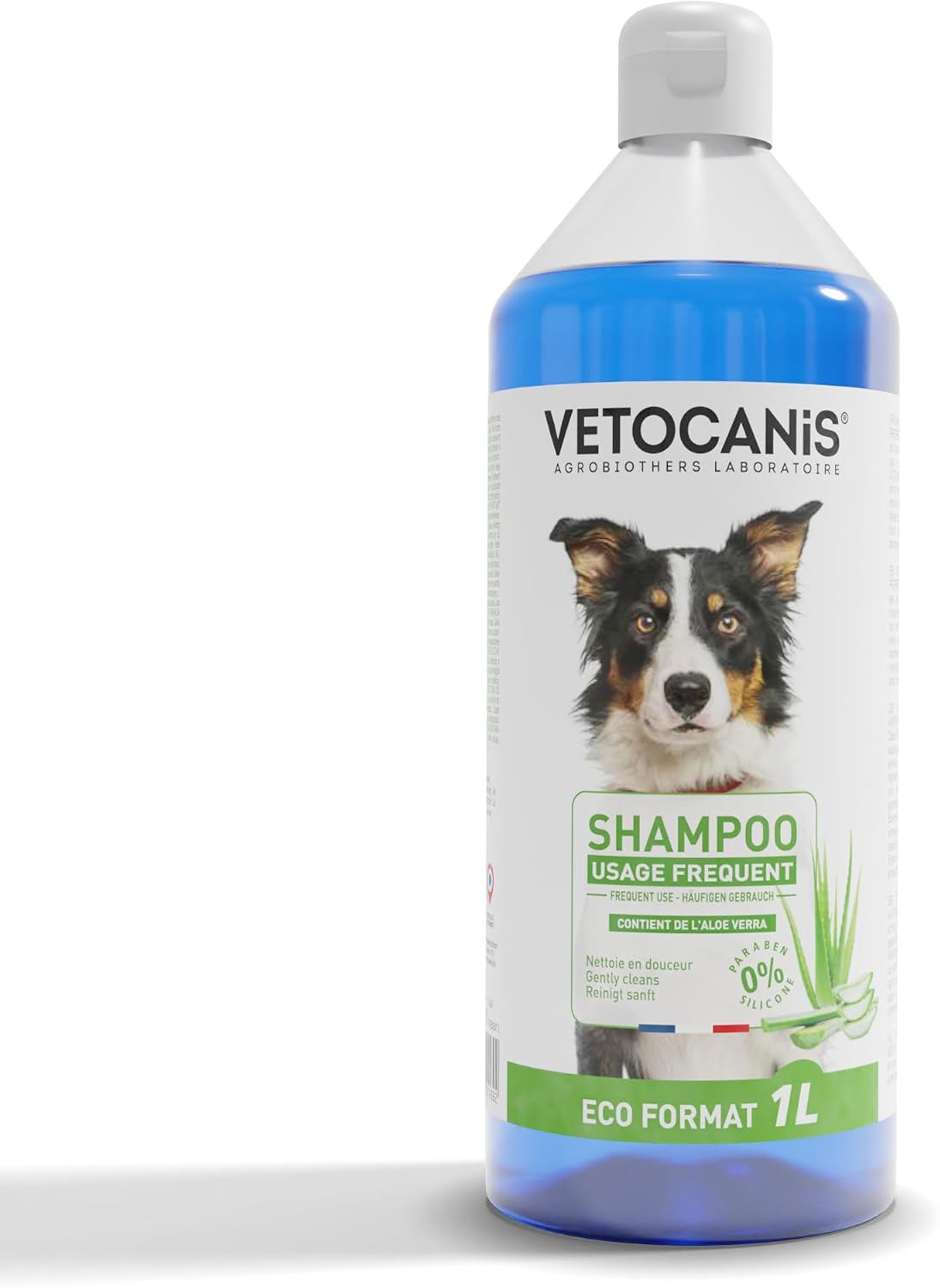 Vetocanis Shampoing pour chien usage quotidien – 1 l, formulation sous contrôle vétérinaire