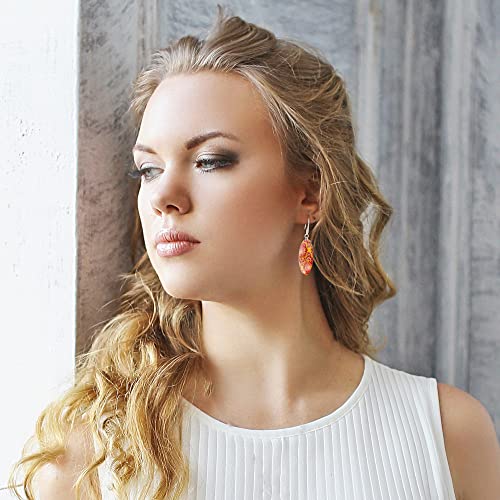 Thumbnail 2 de Classique Ovale Boucles d'Oreilles Pendantes Bouquet de Fleurs - Dragon Porter