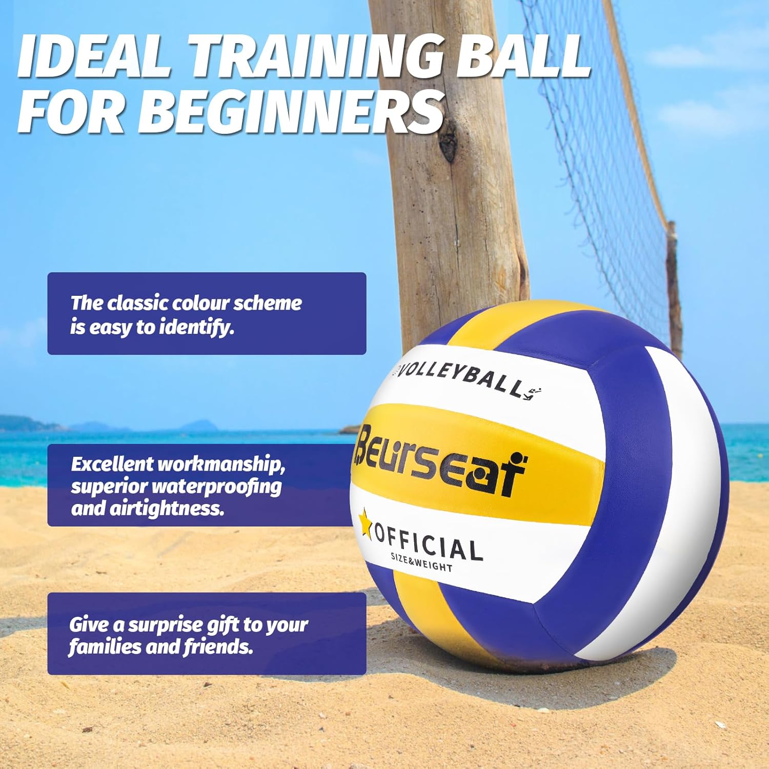 Thumbnail 4 de Beurseaf Volleyball Größe 5 für Indoor & Outdoor
